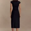 Lorena Cotton Midi Dress – Black Lorena Cotton Midi Dress – Black