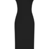 Lorena Cotton Midi Dress – Black Lorena Cotton Midi Dress – Black