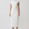 Lorena Cotton Midi Dress – White Lorena Cotton Midi Dress – White