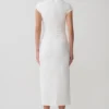 Lorena Cotton Midi Dress – White Lorena Cotton Midi Dress – White