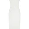 Lorena Cotton Midi Dress – White Lorena Cotton Midi Dress – White