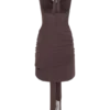 Lucien Cowl Neck Mini Dress – Peppercorn Lucien Cowl Neck Mini Dress – Peppercorn
