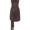 Lucien Cowl Neck Mini Dress – Peppercorn Lucien Cowl Neck Mini Dress – Peppercorn