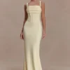 Luella Crepe Corset Maxi Dress – Lemon Luella Crepe Corset Maxi Dress – Lemon