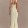 Luella Crepe Corset Maxi Dress – Lemon Luella Crepe Corset Maxi Dress – Lemon