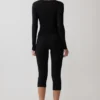Lumi Long Sleeve Mesh Top – Black Lumi Long Sleeve Mesh Top – Black