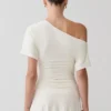 Luu Off Shoulder Slinky Top – Ivory Luu Off Shoulder Slinky Top – Ivory