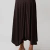 Luu Slinky Midi Skirt – Dark Chocolate