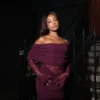 Luxie Lace Knit Maxi Dress – Plum Luxie Lace Knit Maxi Dress – Plum