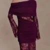Luxie Lace Knit Maxi Dress – Plum Luxie Lace Knit Maxi Dress – Plum