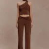 Lydia Slinky Asymmetrical Halter Top – Chocolate Lydia Slinky Asymmetrical Halter Top – Chocolate