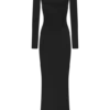 Lyndon Long Sleeve Slinky Maxi Dress – Black Lyndon Long Sleeve Slinky Maxi Dress – Black