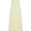 Mabel Off Shoulder Chiffon Maxi Dress – Lemon