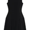 Mackenzie Sleeveless Pleated Mini Dress – Black Mackenzie Sleeveless Pleated Mini Dress – Black