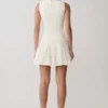 Mackenzie Sleeveless Pleated Mini Dress – Ivory Mackenzie Sleeveless Pleated Mini Dress – Ivory