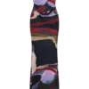 Madison Strapless Slinky Maxi Dress – Multi Fluid Reverie Print Madison Strapless Slinky Maxi Dress – Multi Fluid Reverie Print