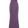 Madison Strapless Slinky Maxi Dress – Purple