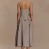 Mae A-Line Midi Skirt – Pebble Brown Mae A-Line Midi Skirt – Pebble Brown
