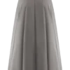 Mae A-Line Midi Skirt – Pebble Brown Mae A-Line Midi Skirt – Pebble Brown