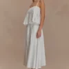 Mae A-Line Midi Skirt – White