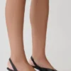 Mai Sling Back Thong Heel – Black Mai Sling Back Thong Heel – Black