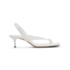 Mai Sling Back Thong Heel – White