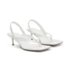 Mai Sling Back Thong Heel – White
