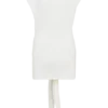 Maiara Shortsleeve Slinky Tie Mini Dress – White Maiara Shortsleeve Slinky Tie Mini Dress – White