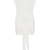 Maiara Shortsleeve Slinky Tie Mini Dress – White Maiara Shortsleeve Slinky Tie Mini Dress – White