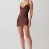 Maison Bandage Knit Mini Dress – Chocolate Maison Bandage Knit Mini Dress – Chocolate
