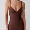 Maison Bandage Knit Mini Dress – Chocolate Maison Bandage Knit Mini Dress – Chocolate
