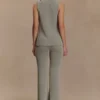 Malani Knit Top With Hardware – Sage