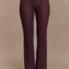 Malani Wide Leg Knit Pants – Chocolate