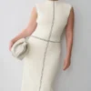 Malone Bandage Knit Midi Dress – Ivory Malone Bandage Knit Midi Dress – Ivory