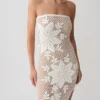 Mandie Hand Crochet Asymmetrical Maxi Dress – White Mandie Hand Crochet Asymmetrical Maxi Dress – White