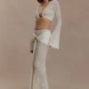 Mania Crochet Maxi Skirt With Hardware – Ivory Mania Crochet Maxi Skirt With Hardware – Ivory