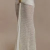 Mania Crochet Maxi Skirt With Hardware – Ivory Mania Crochet Maxi Skirt With Hardware – Ivory