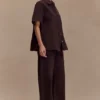 Maya Oversized Denim Shirt – Chocolate Maya Oversized Denim Shirt – Chocolate