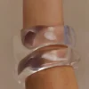 Marah Resin Bangle Set – Clear Marah Resin Bangle Set – Clear