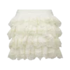Margaret Lace Ruffle Mini Skort – Cream Margaret Lace Ruffle Mini Skort – Cream