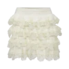 Margaret Lace Ruffle Mini Skort – Cream Margaret Lace Ruffle Mini Skort – Cream