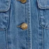 Marge Fitted Denim Short Sleeve Top – Classic Blue Marge Fitted Denim Short Sleeve Top – Classic Blue