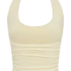 Marie Recycled Halter Top – Lemon Sherbet Marie Recycled Halter Top – Lemon Sherbet