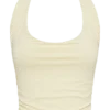 Marie Recycled Halter Top – Lemon Sherbet Marie Recycled Halter Top – Lemon Sherbet