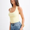 Marie Recycled Halter Top – Lemon Sherbet Marie Recycled Halter Top – Lemon Sherbet