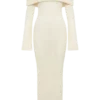 Marisol Off Shoulder Boucle Maxi Dress – Ivory Marisol Off Shoulder Boucle Maxi Dress – Ivory