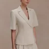 Martine Short Sleeve Linen Top – Natural Martine Short Sleeve Linen Top – Natural
