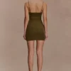 Maryk Mesh Mini Dress – Khaki Maryk Mesh Mini Dress – Khaki