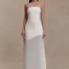 Mason Crepe And Chiffon Maxi Dress – Ivory Mason Crepe And Chiffon Maxi Dress – Ivory