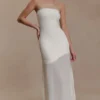 Mason Crepe And Chiffon Maxi Dress – Ivory Mason Crepe And Chiffon Maxi Dress – Ivory